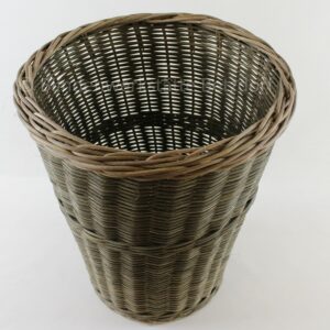 Antik aussehender handgefertigter Korb, 30/40 cm Durchmesser, von Blinden hergestellt