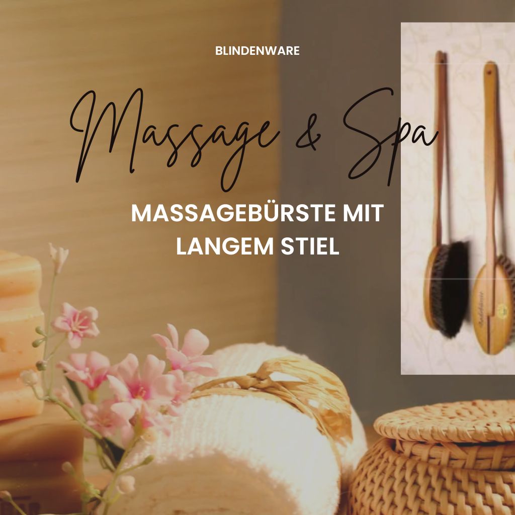 Massagebürste aus Blindenwerkstatt – Für Spa & Wellness zu Hause